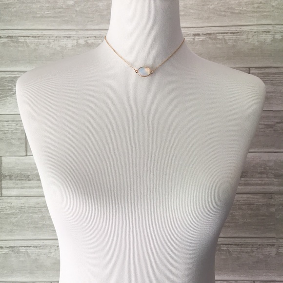 ❗️LAST❗️14K Rose Gold Plated Moonstone Choker - Picture 7 of 8